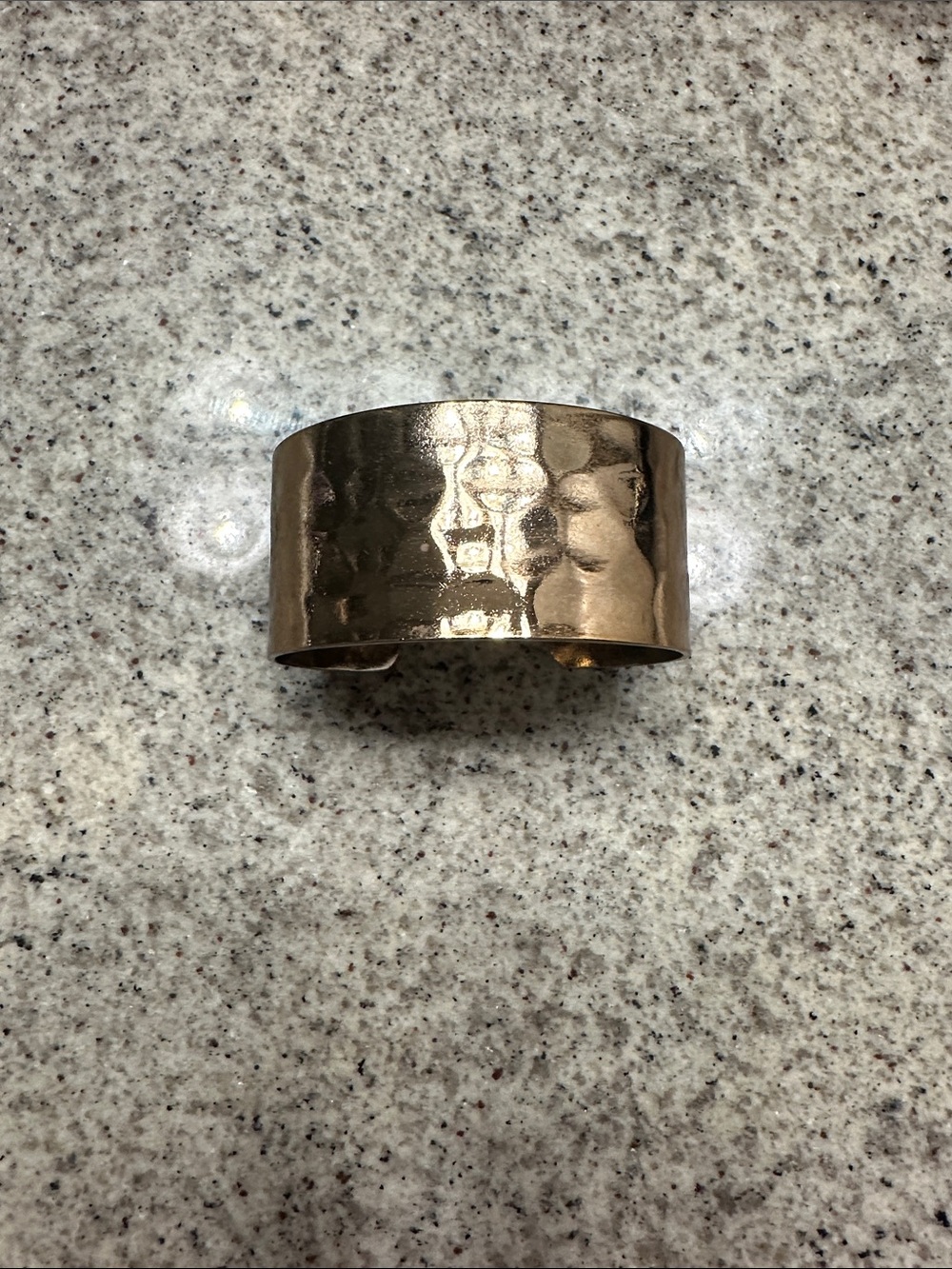 EUC Chico’s Hammered Rose Gold Cuff Bracelet - Women Jewelry